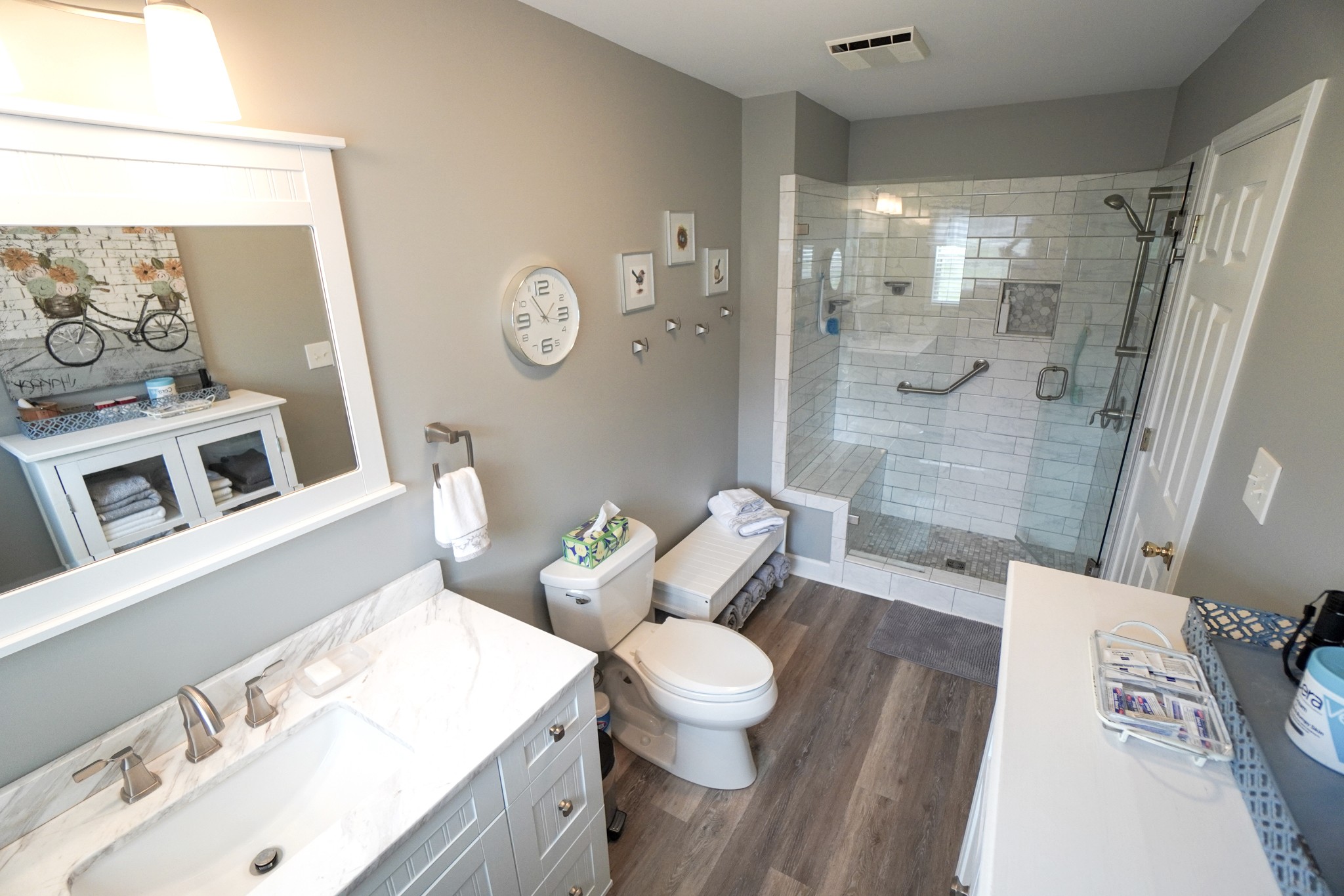 1890 Clara Mathis Road Spring Hill, TN 37174 - Photo 14 of 45 a bathroom with a sink toilet and shower