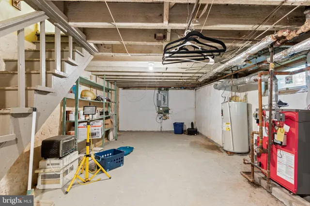 a view of storage and utility room