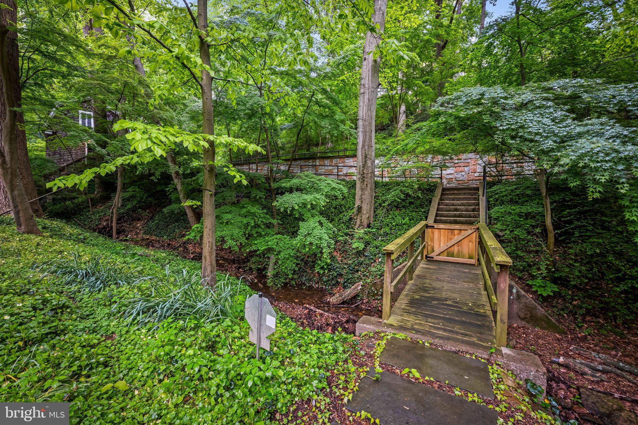 401 Edgevale Road Baltimore, MD 21210 - Photo 23 of 80 Overlook of Brook & Bridge