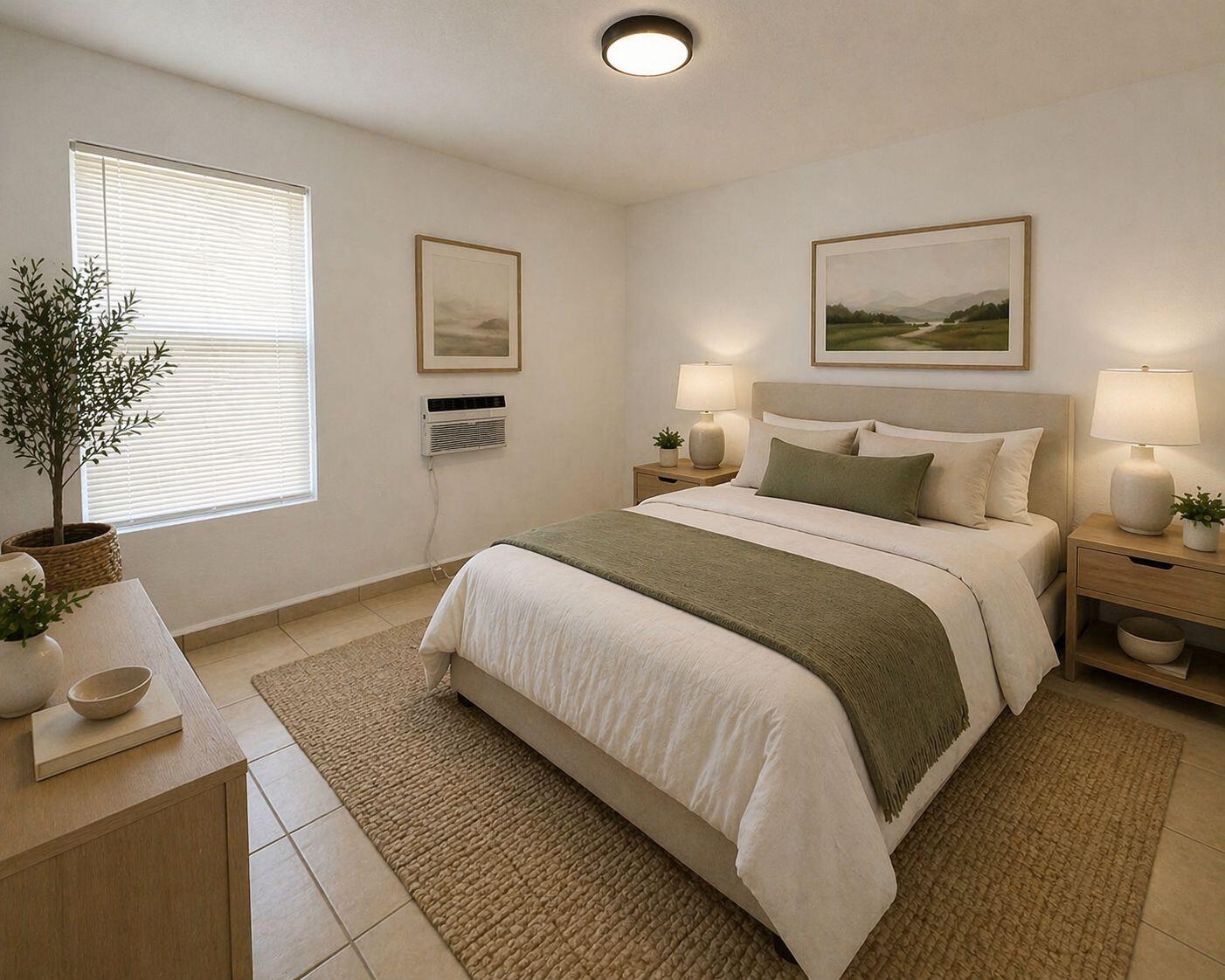 420 Northwest 10th Street, Unit 9 Miami, FL 33136 - Photo 8 of 14 a bedroom with a bed and a window