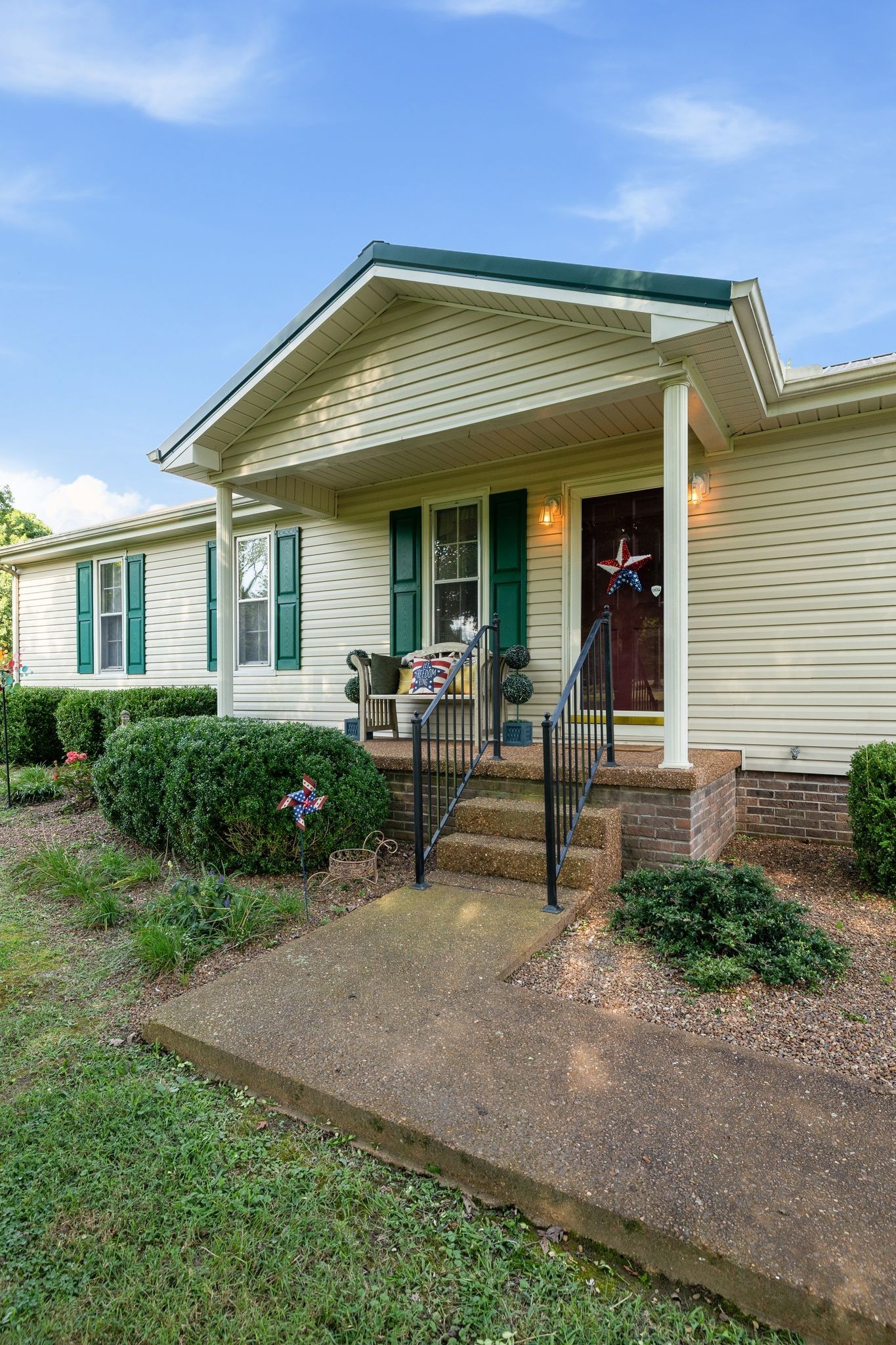 4628 Dugger Road Culleoka, TN 38451 - Photo 12 of 40 a view of an house with backyard porch and furniture