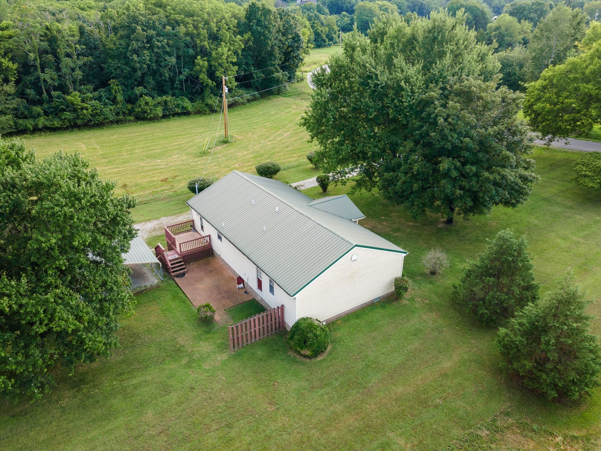 4628 Dugger Road Culleoka, TN 38451 - Photo 35 of 40 an aerial view of a house with pool