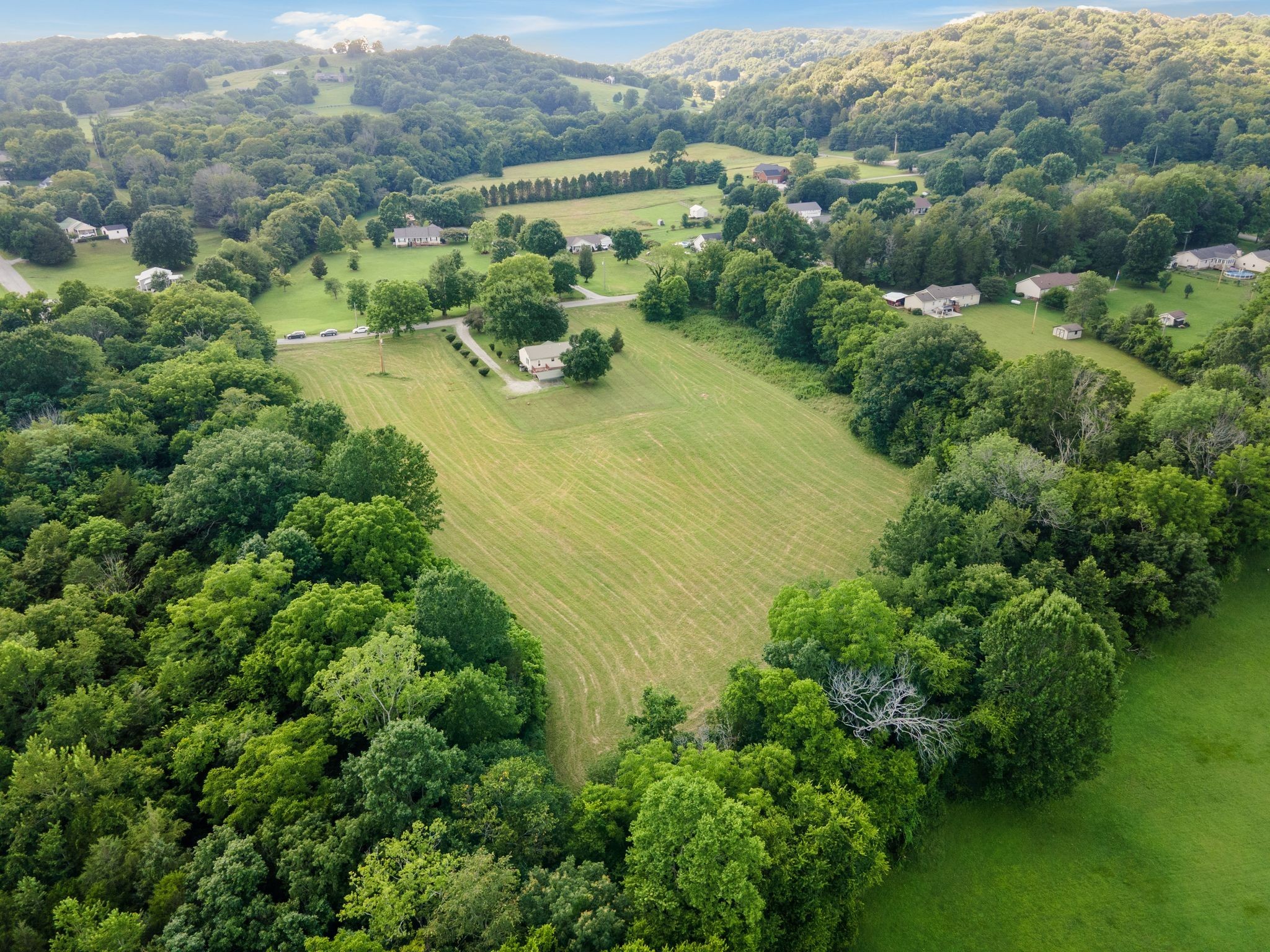 4628 Dugger Road Culleoka, TN 38451 - Photo 38 of 40 an aerial view of a house with a yard