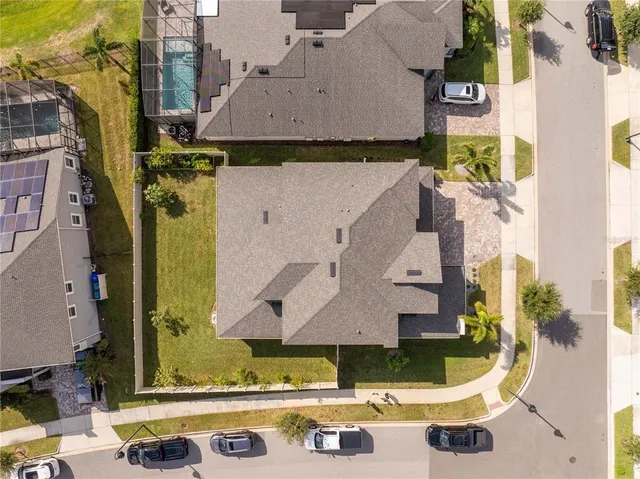 an aerial view of a city