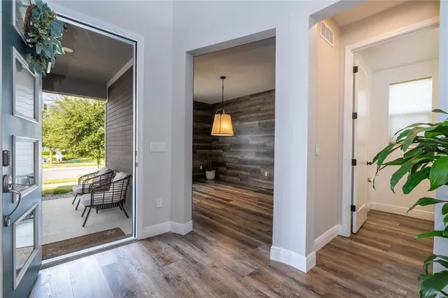 wooden floor in a gallery