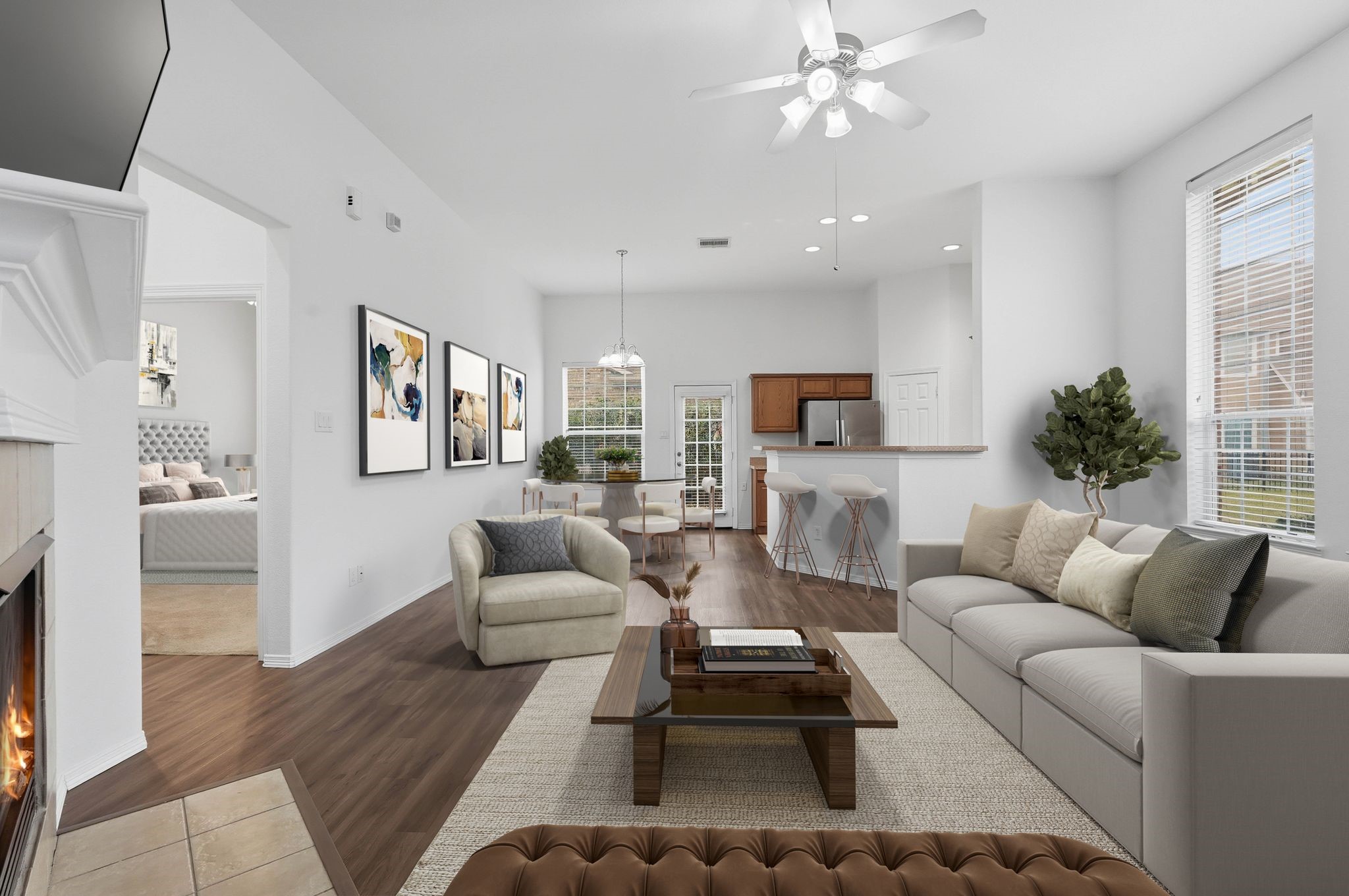 18612 Syndee Loch Court Spring, TX 77379 - Photo 1 of 27 a living room with furniture and a flat screen tv