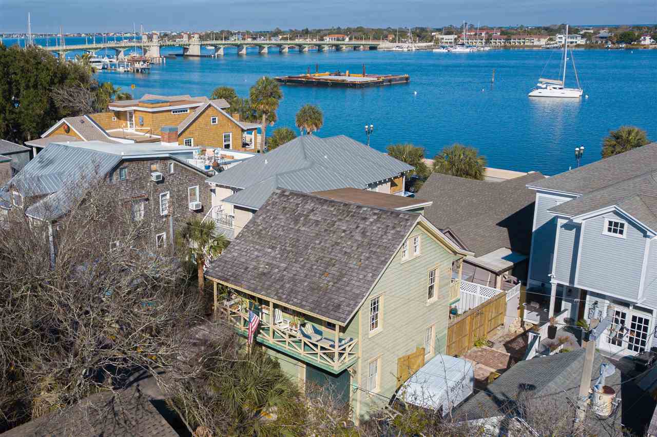 63 Marine Street St. Augustine, FL 32084 - Photo 2 of 42 an aerial view of a house with a ocean view
