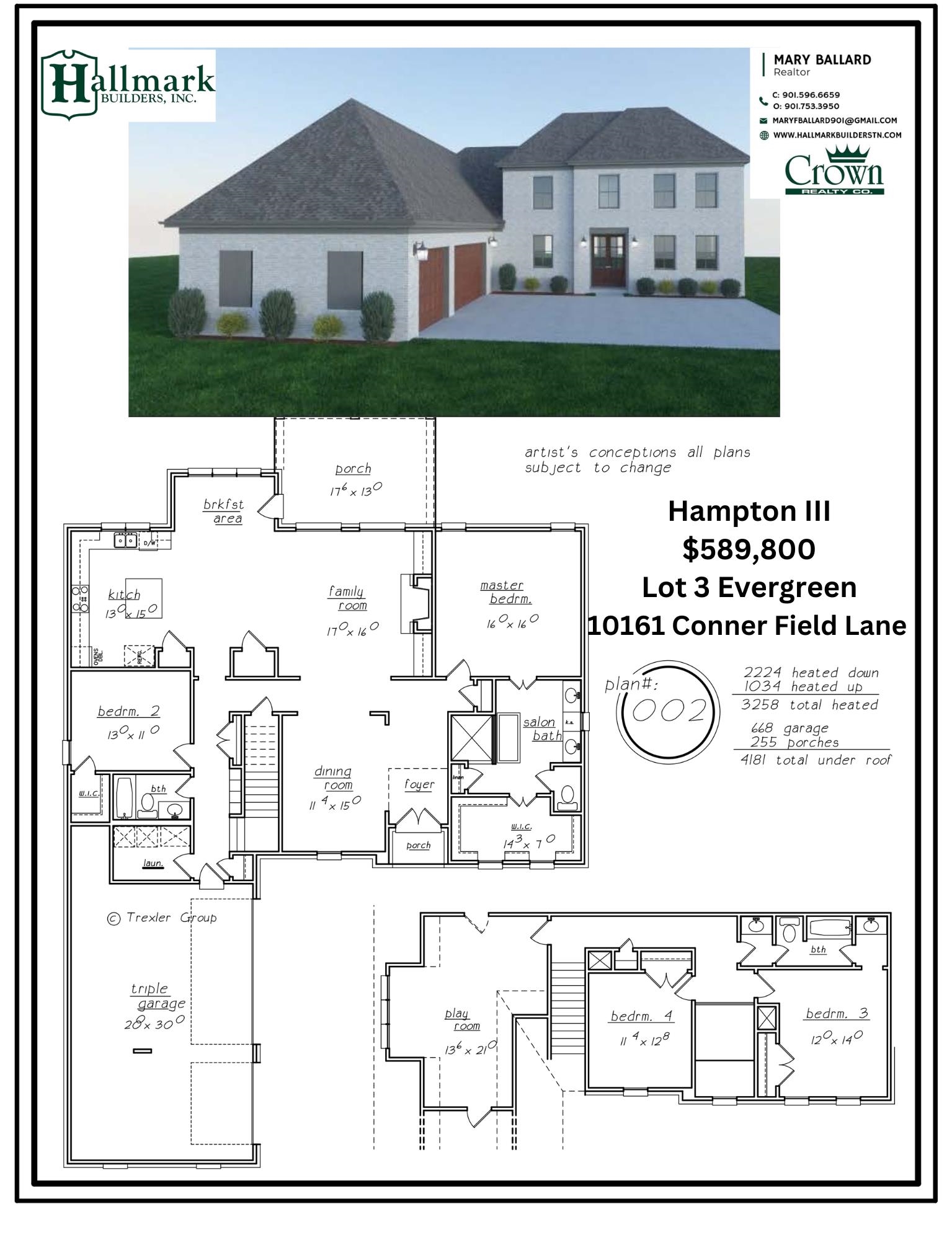 10161 Conner Field Lane Lakeland, TN 38002 - Photo 28 of 28 View of home floor plan