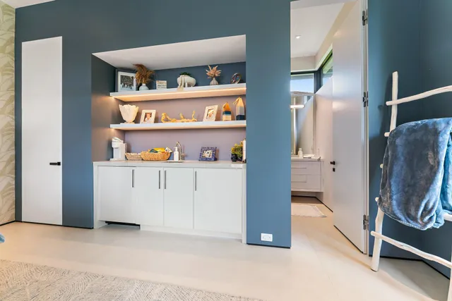 a view of an outdoor dining space with furniture