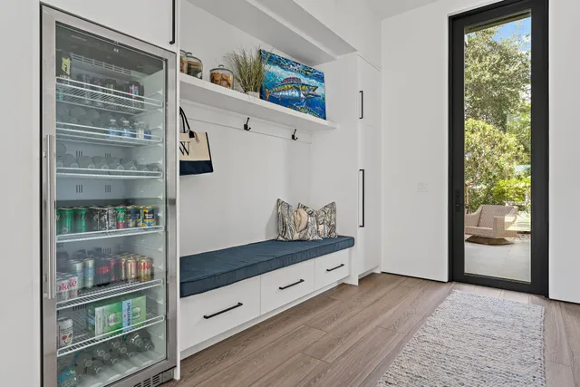 a outdoor living space with furniture and garden