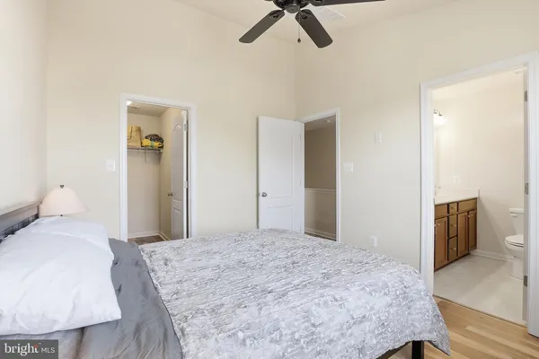 a close view of closet
