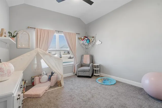 a room with furniture and a table