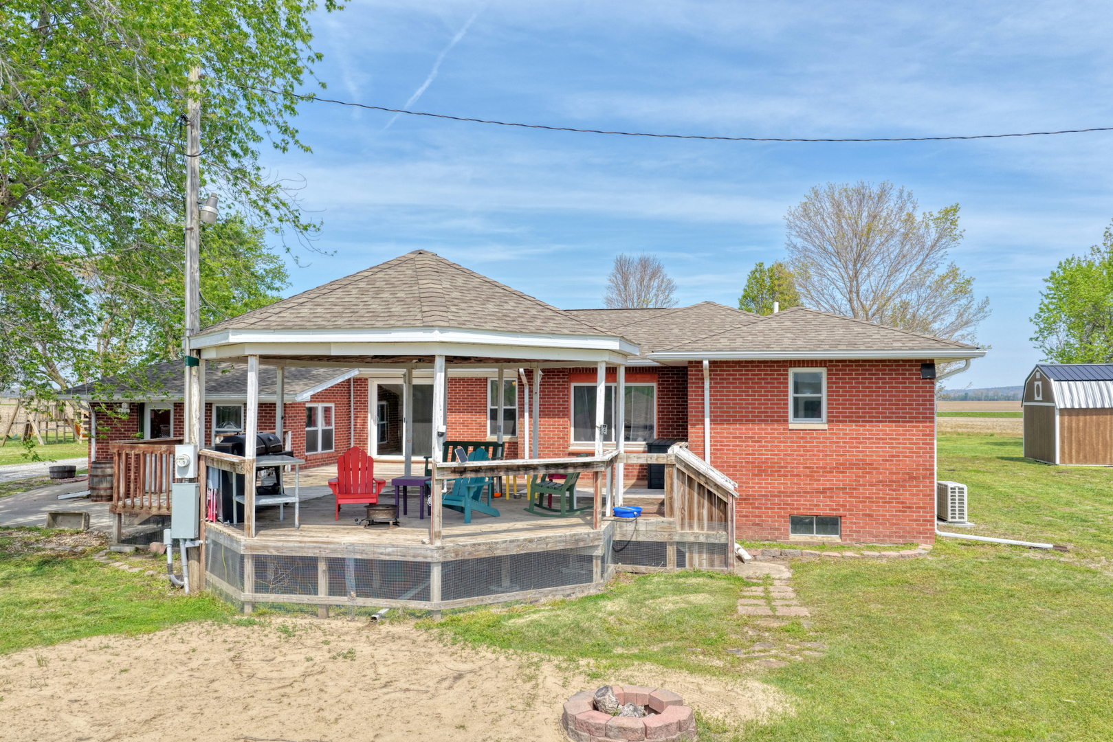 3992 Neunert Road Jacob, IL 62950 - Photo 37 of 48 a front view of a house with a yard table and chairs