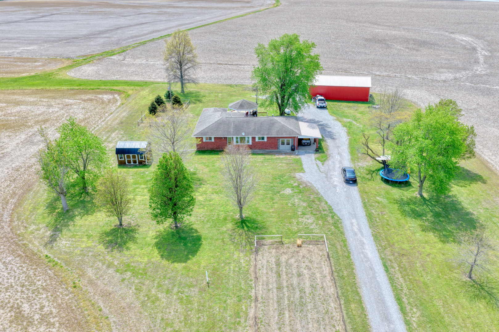 3992 Neunert Road Jacob, IL 62950 - Photo 47 of 48 a aerial view of a house with a yard
