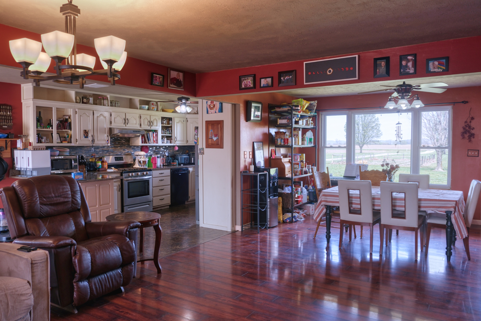 3992 Neunert Road Jacob, IL 62950 - Photo 5 of 48 a view of a dining room with furniture window and wooden floor