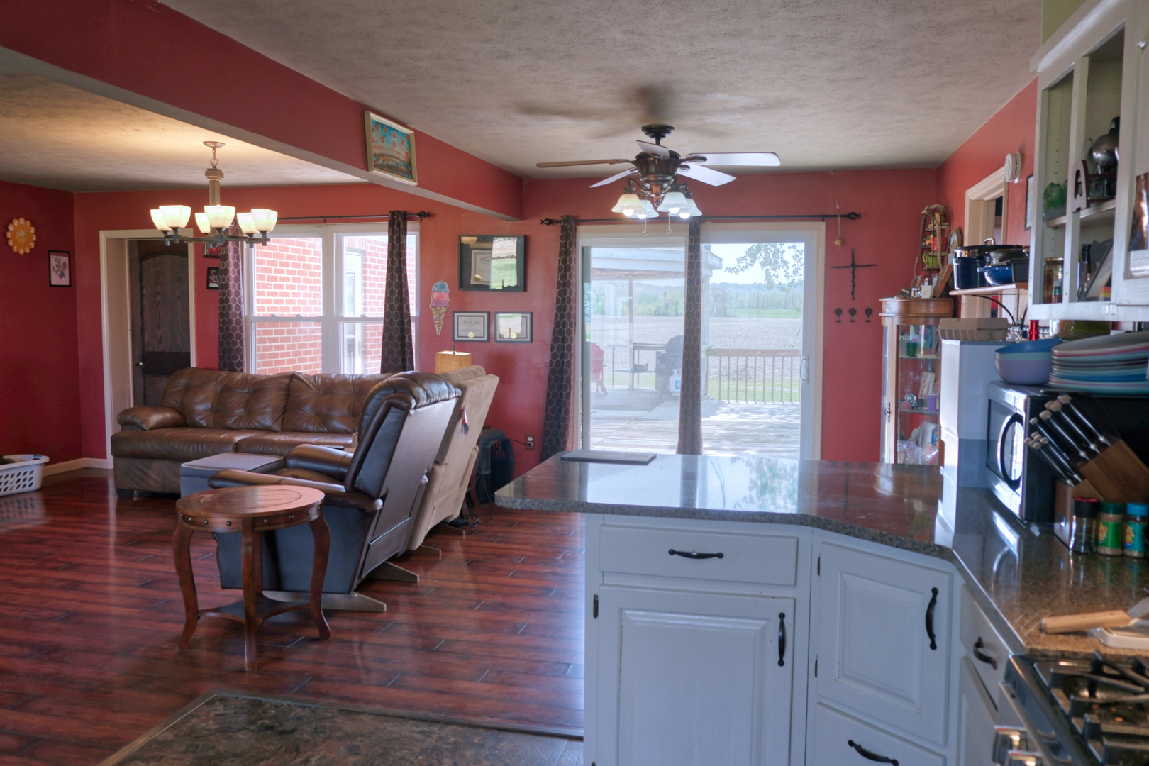 3992 Neunert Road Jacob, IL 62950 - Photo 10 of 48 a view of a livingroom with furniture window and wooden floor