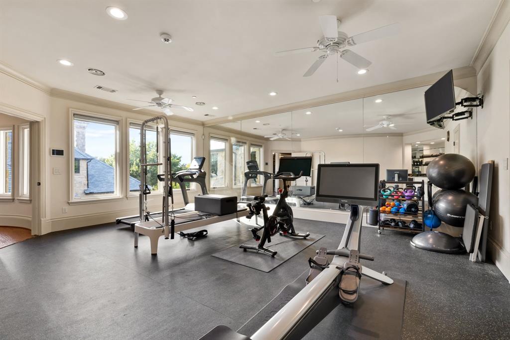 6413 Old Gate Road Plano, TX 75024 - Photo 25 of 30 Sunlit Wellness Gym.