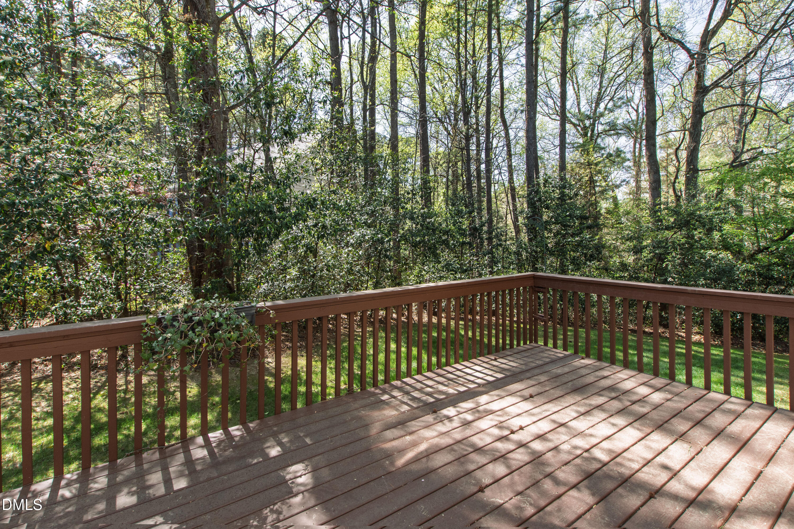 913 Tanworth Drive Raleigh, NC 27615 - Photo 47 of 48 a balcony with trees in front of it