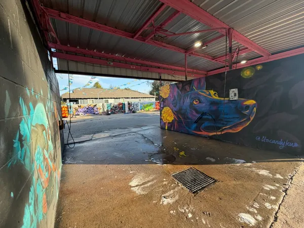 a view of garage