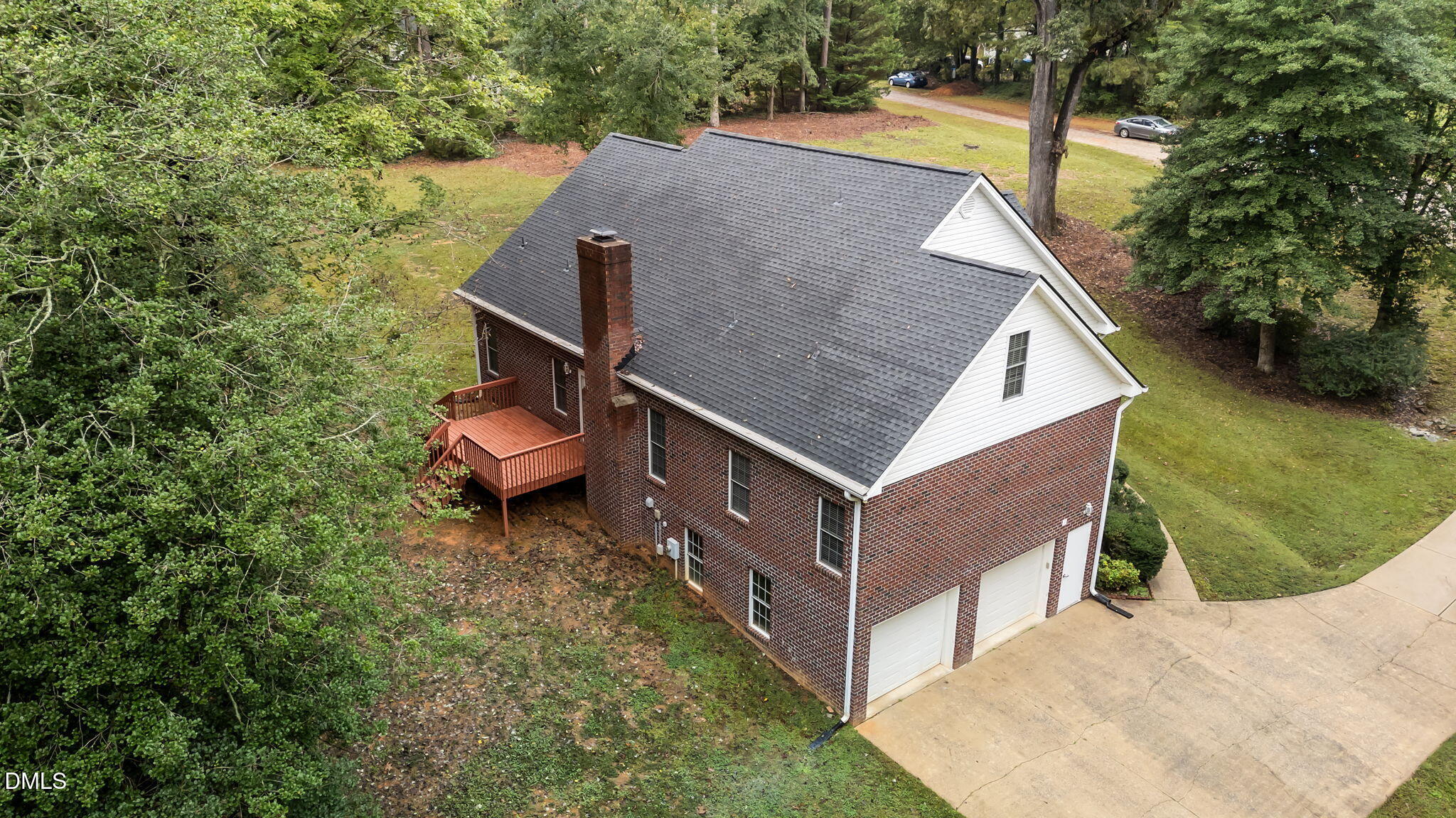208 Adams Court Clayton, NC 27520 - Photo 46 of 63 a aerial view of a house with a yard