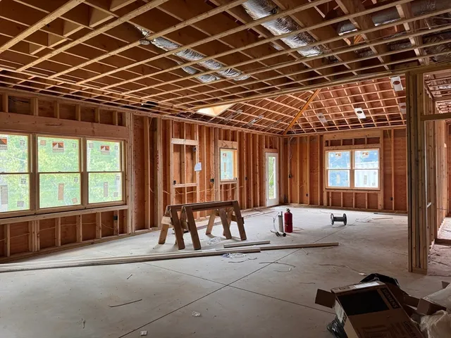 a view of a room with stairs