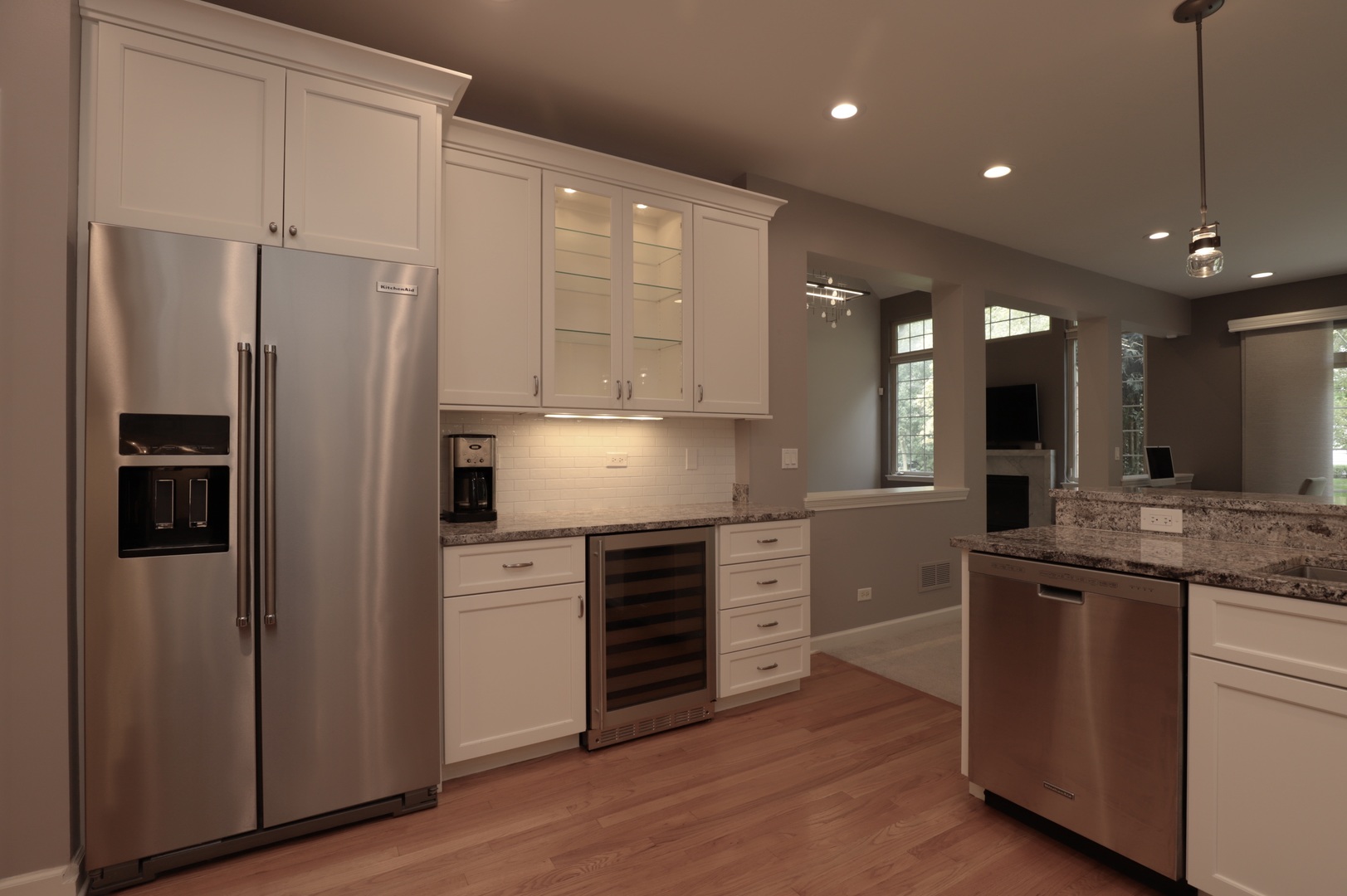 1802 Camden Drive Glenview, IL 60025 - Photo 8 of 21 a kitchen with stainless steel appliances a refrigerator sink and cabinets