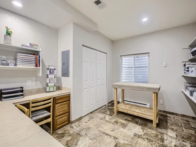 a room with furniture and window