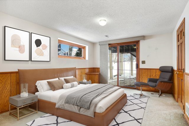 14518 Golf Road Orland Park, IL 60462 - Photo 34 of 42 a spacious bedroom with a bed and glass window