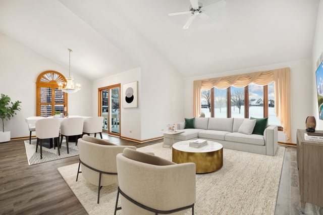 14518 Golf Road Orland Park, IL 60462 - Photo 10 of 42 a living room with furniture and a large window