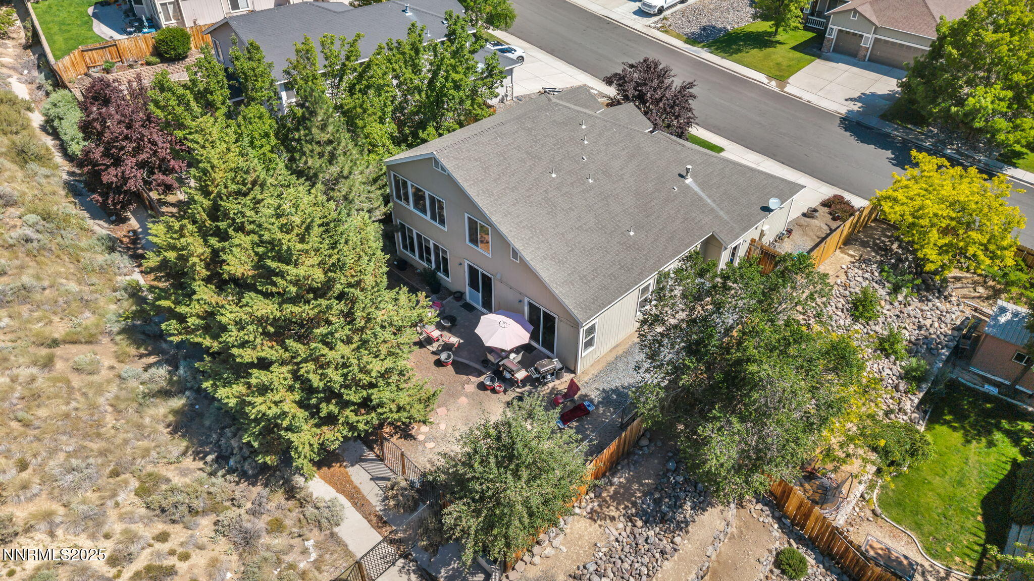2971 Fox Trail Drive Reno, NV 89523 - Photo 39 of 45 an aerial view of a house with a yard and a large tree