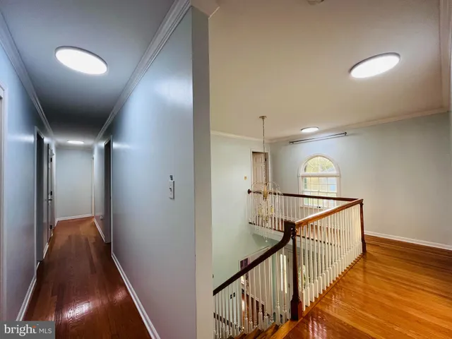 a view of hallway with stairs