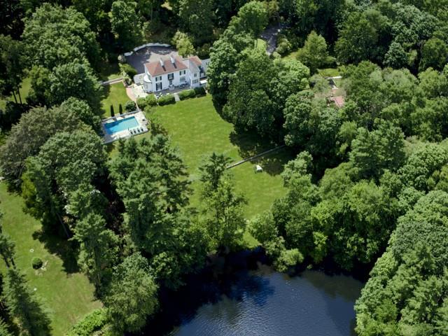95 Butternut Hollow Road Greenwich, CT 06830 - Photo 1 of 1 Aerial View of 4.45 acress