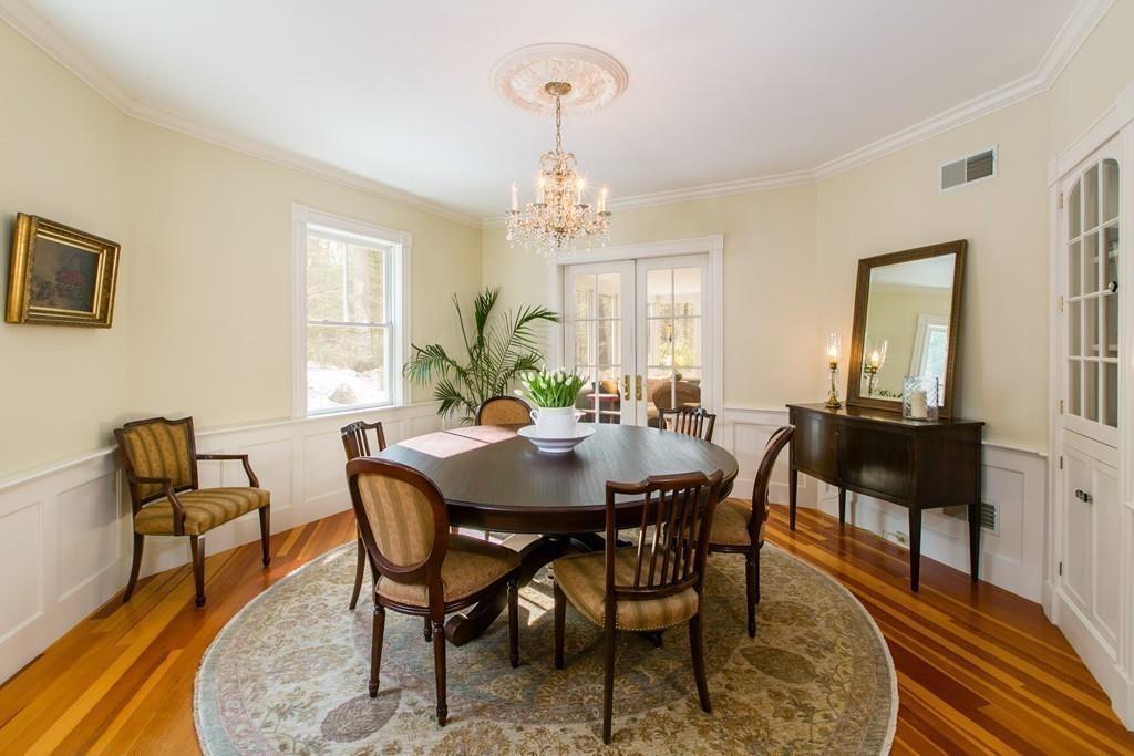 106 Koning Farm Road Carlisle, MA 01741 - Photo 11 of 39 a view of a a dining room with furniture window and wooden floor