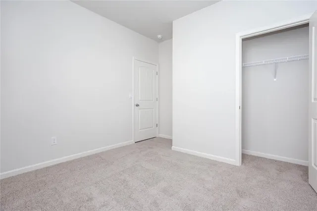 a view of an empty room