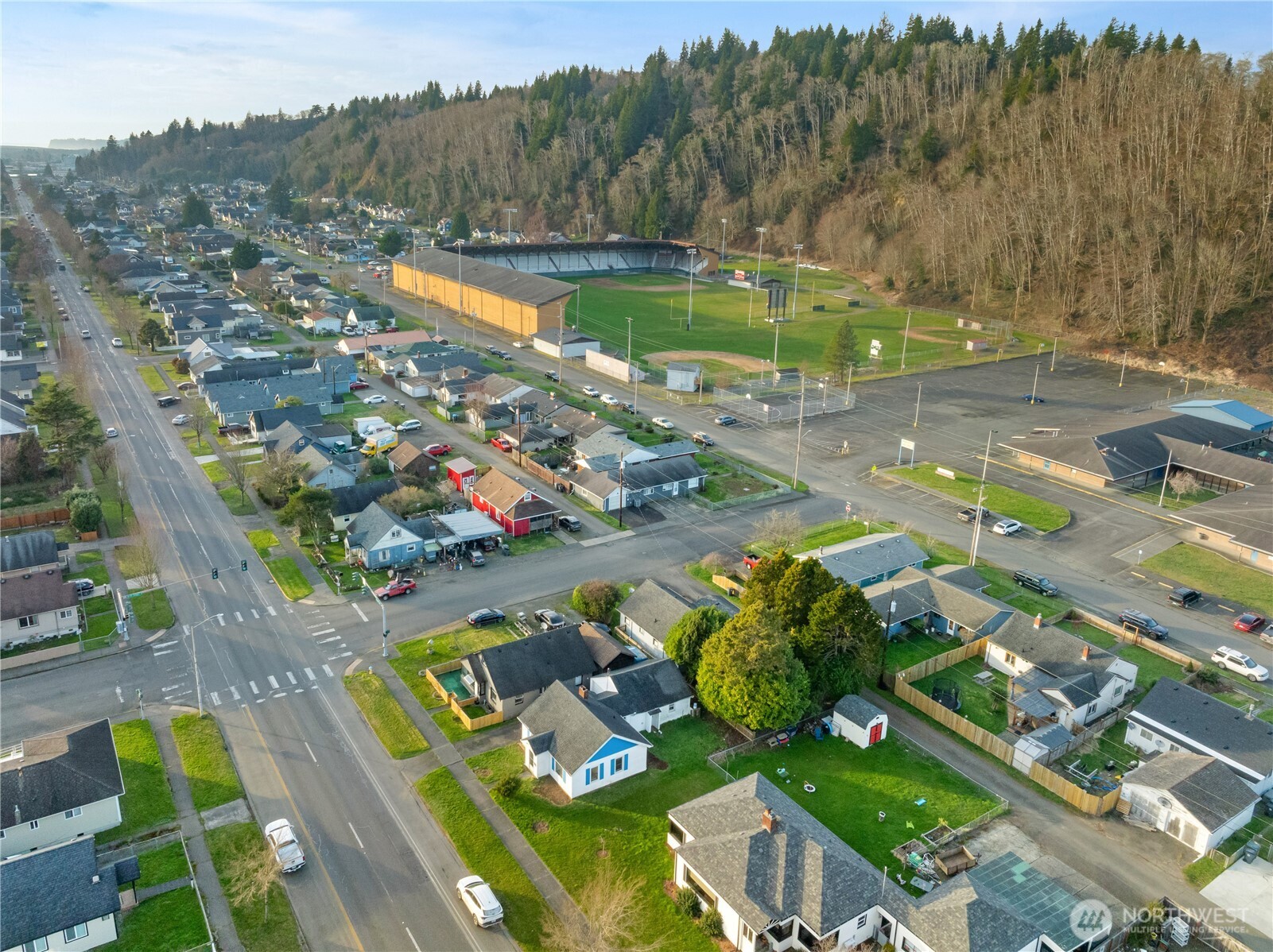3003 Sumner Avenue Hoquiam, WA 98550 - Photo 21 of 26 a view of a lake with a city