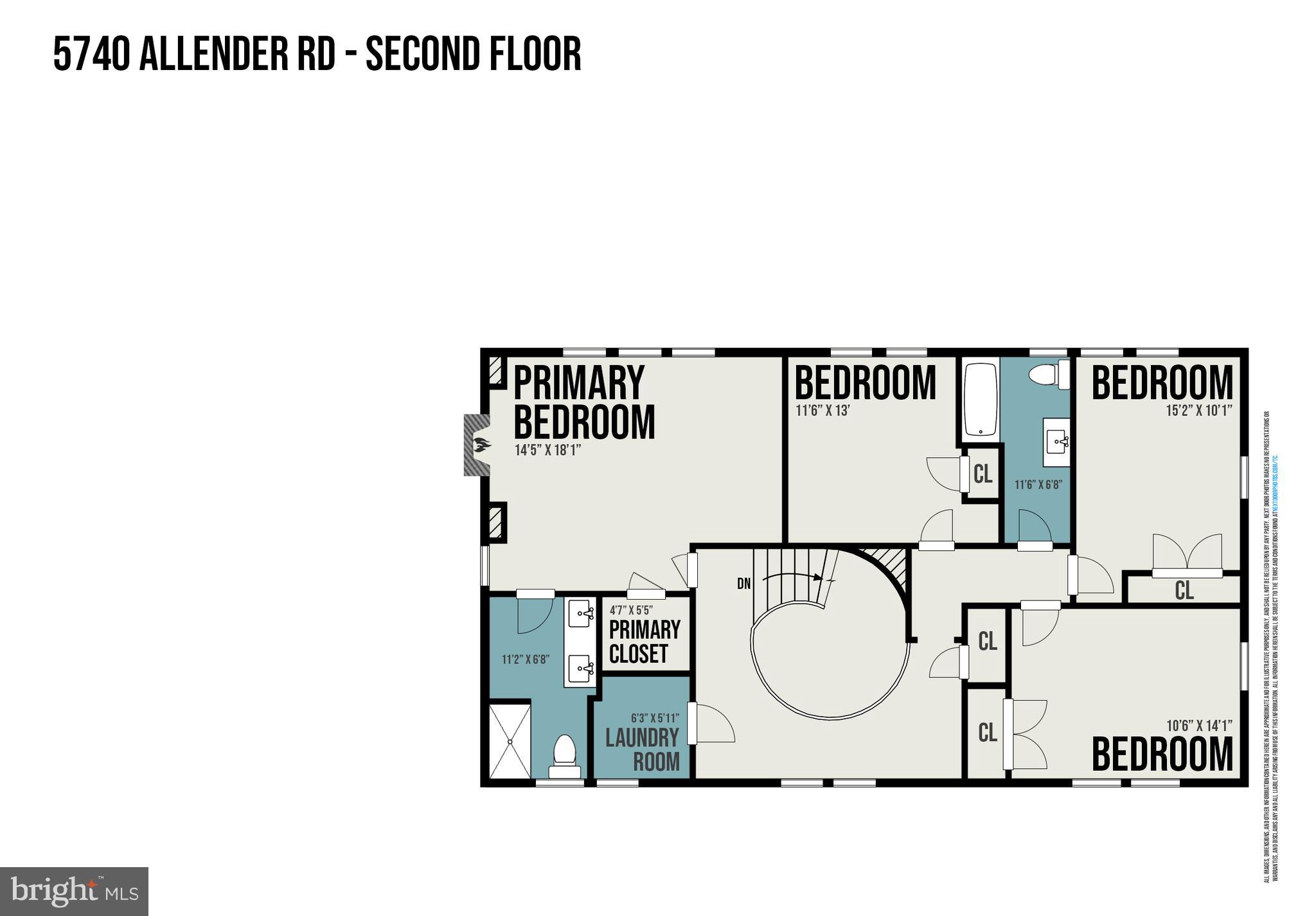5740 Allender Road White Marsh, MD 21162 - Photo 59 of 60 Upper Level Floor Plan