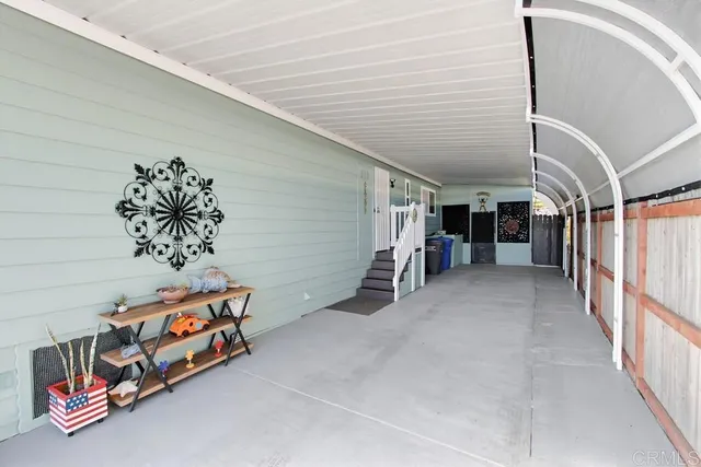 a view of car garage