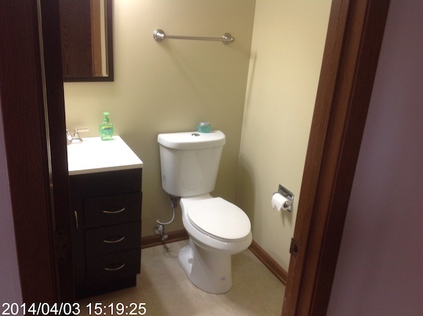 151 White Oaks Road Matteson, IL 60443 - Photo 10 of 12 a white toilet sitting next to a bathroom sink