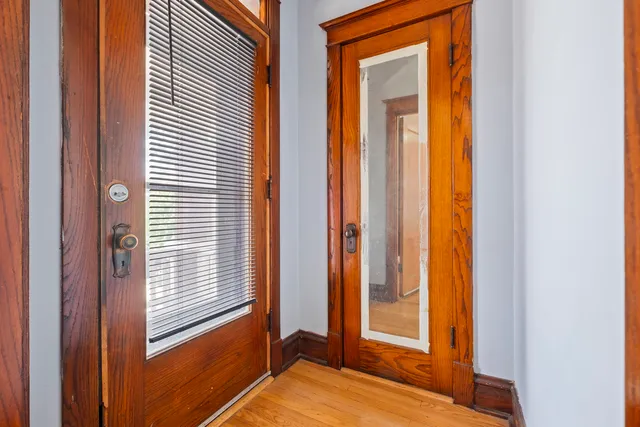 a view of an front door