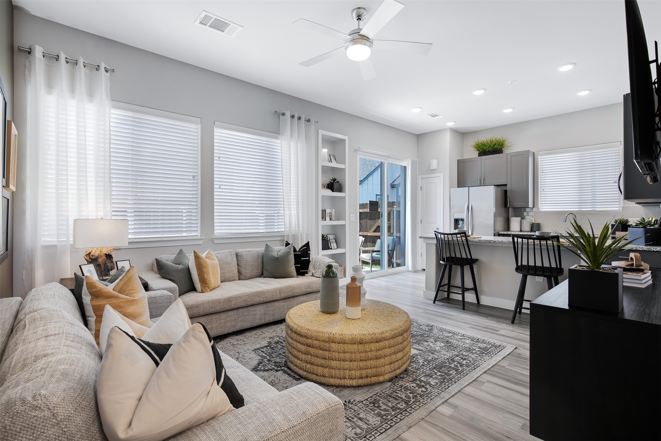 7157 Rustle Road Fort Worth, TX 76123 - Photo 5 of 38 a living room with furniture and a large window