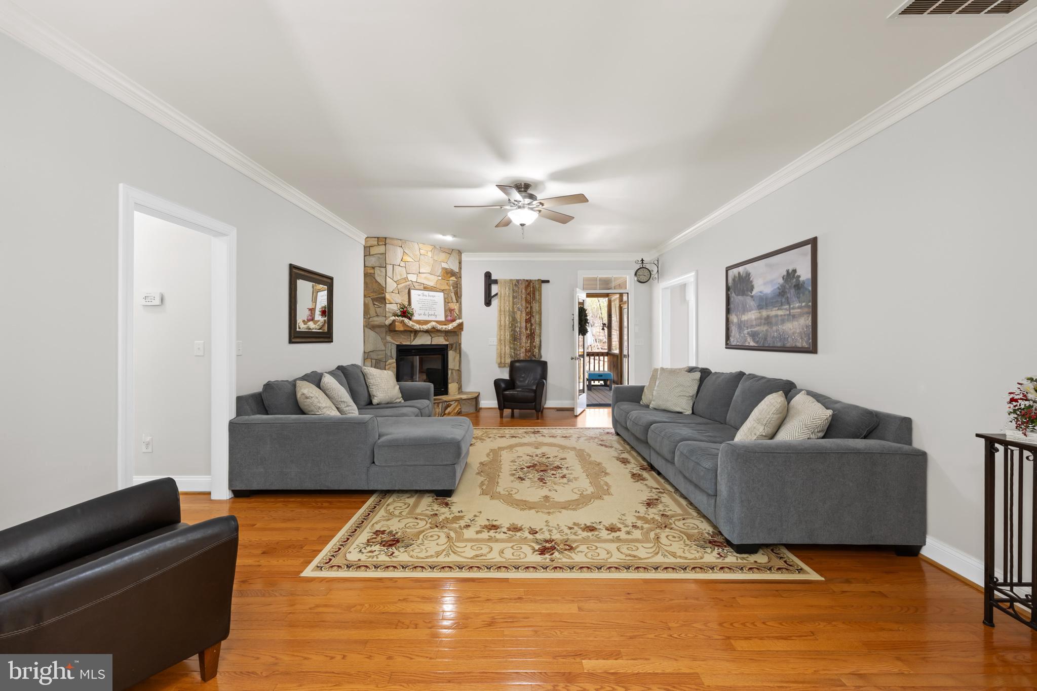 286 Lewis Drive Ruckersville, VA 22968 - Photo 16 of 76 Living Room w/ Gas Logs
