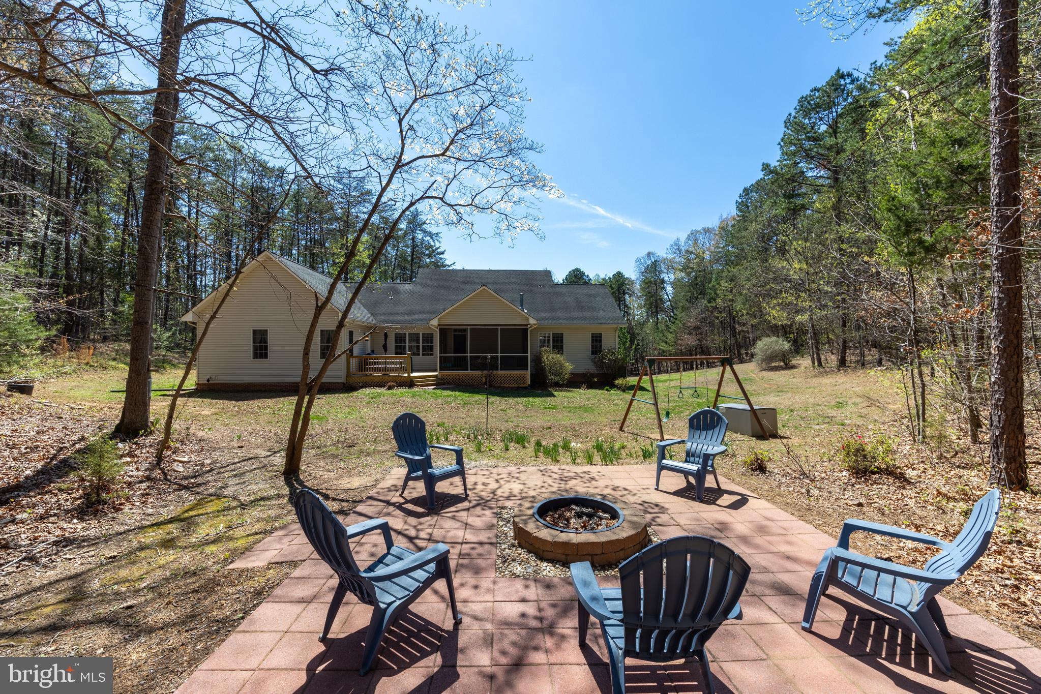 286 Lewis Drive Ruckersville, VA 22968 - Photo 52 of 77 Rear View From Fire Pit - Nature is Calling!
