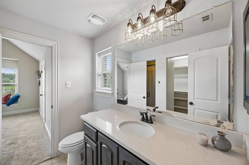 62 Trail Ridge Drive Melissa, TX 75454 - Photo 24 of 39 Guest bathroom located upstairs is shared with the game room/office and guest bedroom #4
