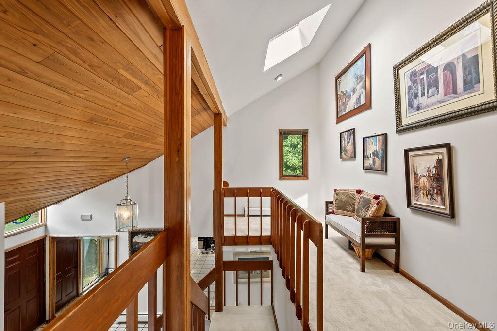 11 Buena Vista Road Suffern, NY 10901 - Photo 27 of 45 2nd floor Loft area overlooking Entry Foyer and Living Room. Cathedral Ceiling and Skylight.
