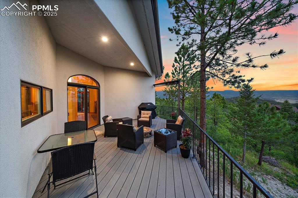 8045 Eagle Road Larkspur, CO 80118 - Photo 11 of 50 a view of balcony with furniture