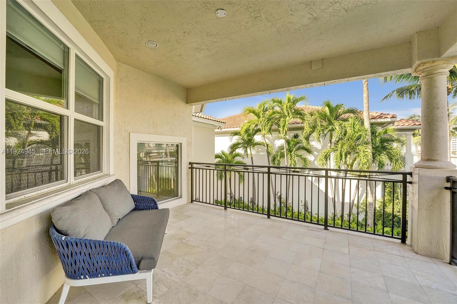 1575 Windjammer Way Hollywood, FL 33019 - Photo 30 of 42 a view of a balcony with furniture