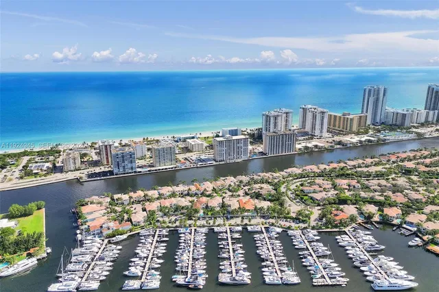 a view of a city and ocean