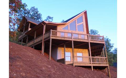 6 Deer Crest Heights Blue Ridge, GA 30513 - Photo 1 of 1 a view of front of house with a small yard