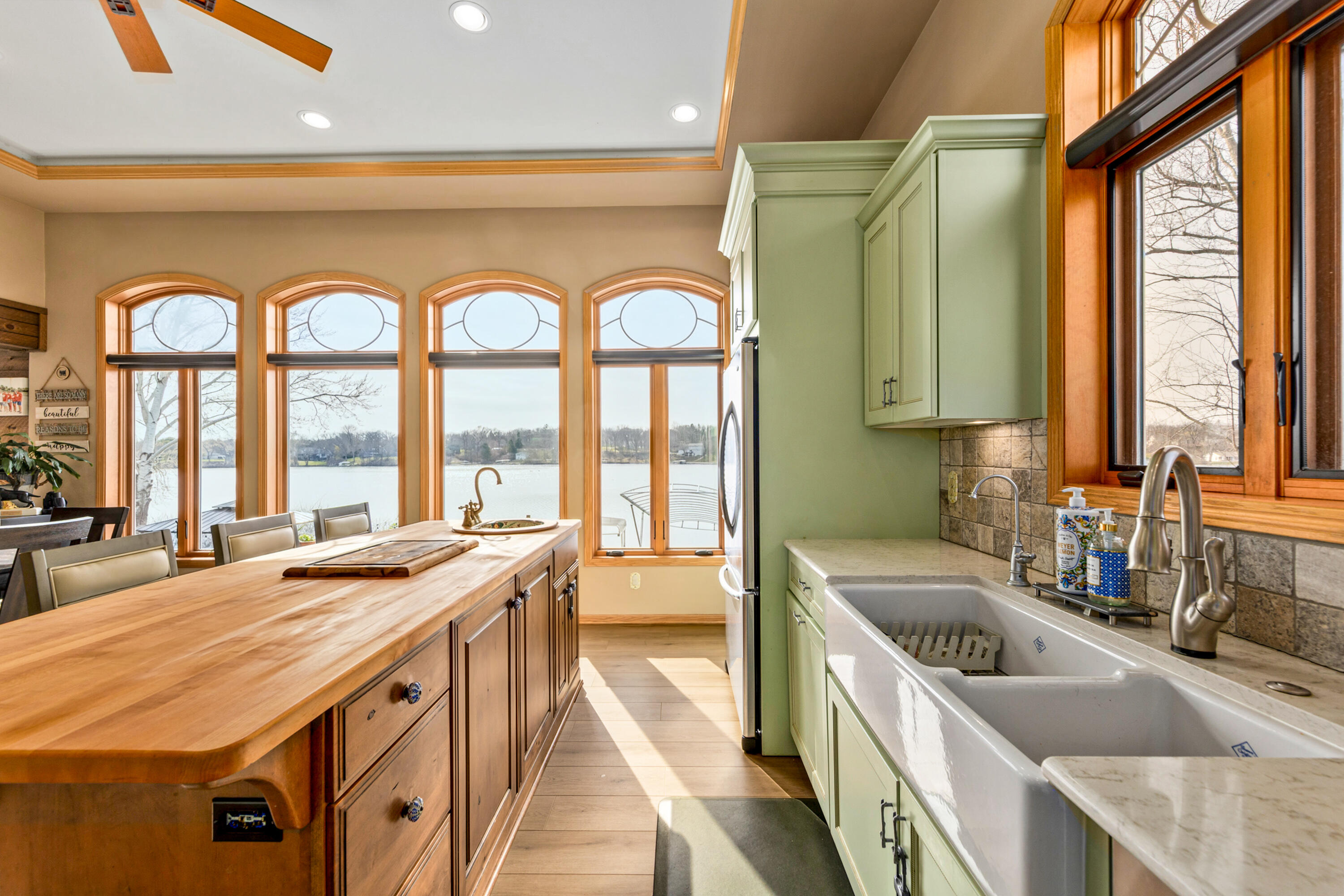 5420 West Peninsula Road Waterford, WI 53185 - Photo 20 of 65 Handmade Farmhouse sink from England.