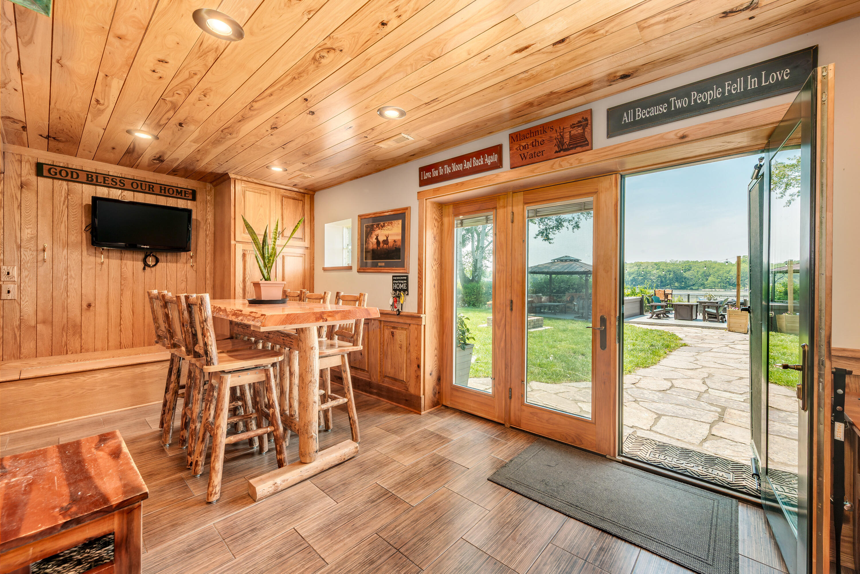 5420 West Peninsula Road Waterford, WI 53185 - Photo 29 of 65 Family Room out to the Backyard